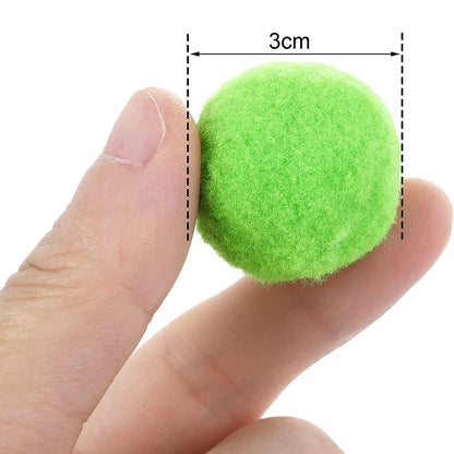 10/20/30 Pcs Cute Funny Cat Toys Stretch Plush Ball 3cm Cat Toy Ball Creative Colorful Interactive Cat Pom Pom Cat Chew Toy