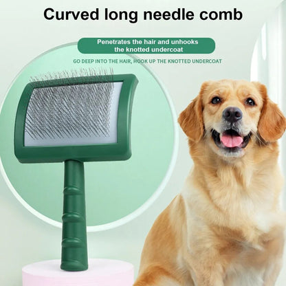 Long Pin Slicker Brush for Large Dog Matted Hair Pet Grooming Wire Brush Pet Dog Undercoat Loose Hair Removers