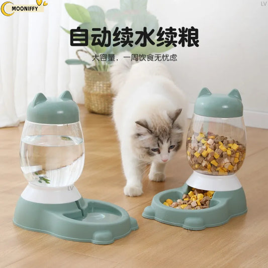 Pet Automatic Feeder Dog Cat Drinking Bowl For Small And Medium Pets Water Drinking Feeder Feeding Large Capacity Dispenser