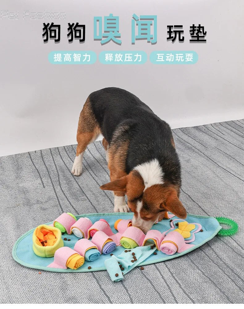 Pet Dog Snuffle Mat Nose Smell Training Sniffing Pad Dog Puzzle Toy Slow Feeding Bowl Food Dispenser Carpet Washable Dog toys
